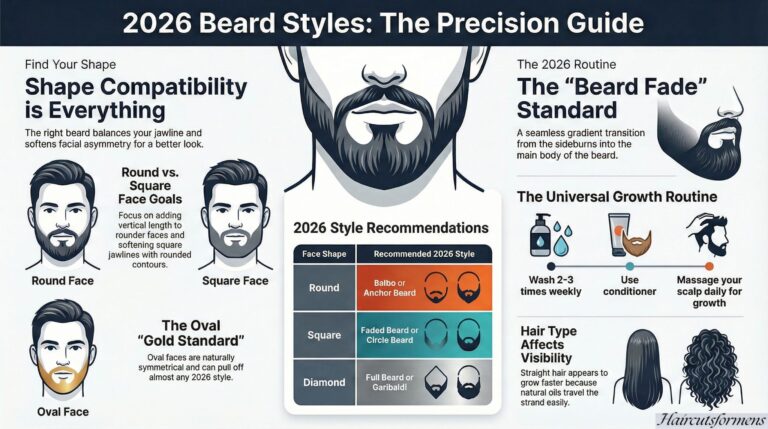 Beard Styles for Men 2026 infographic