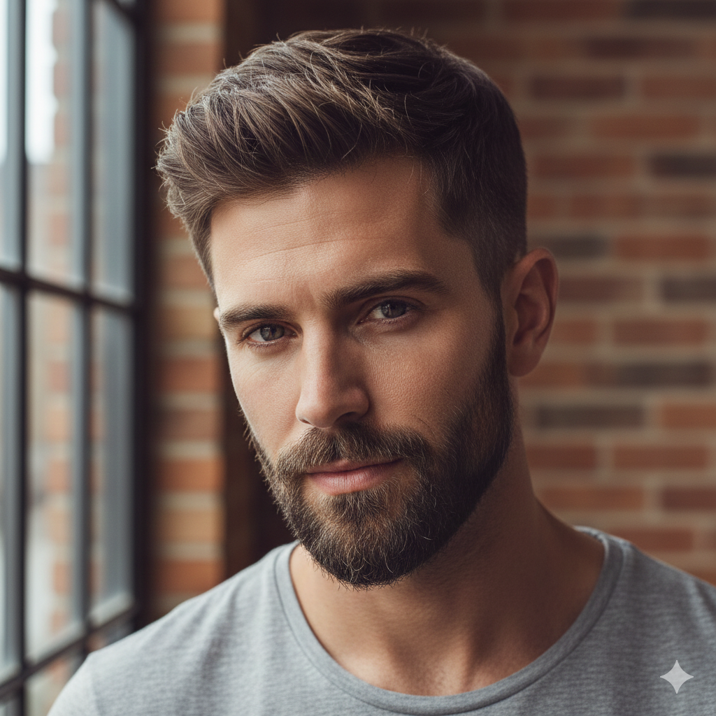 Textured Crop + Stubble Beard