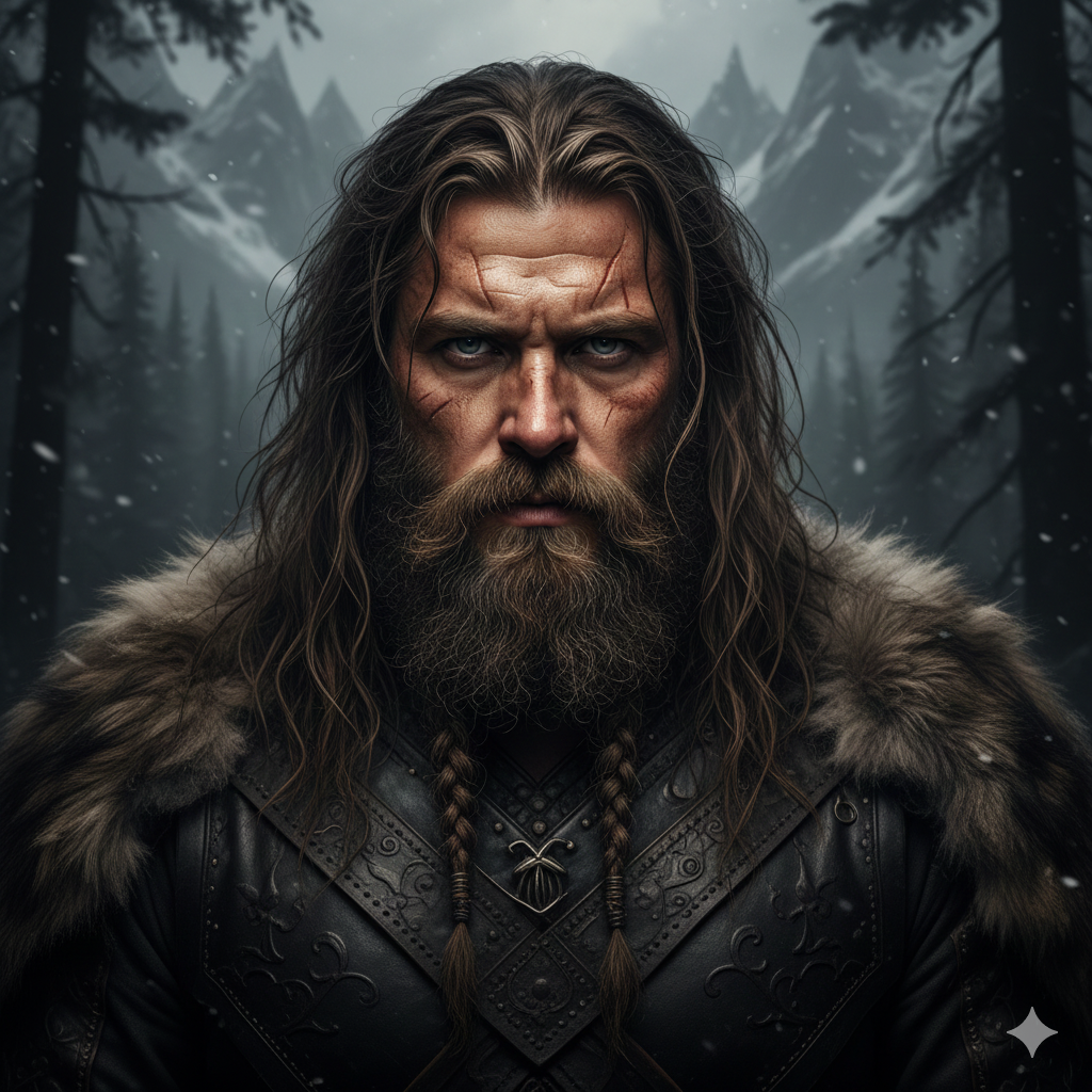Long Hair + Viking Beard