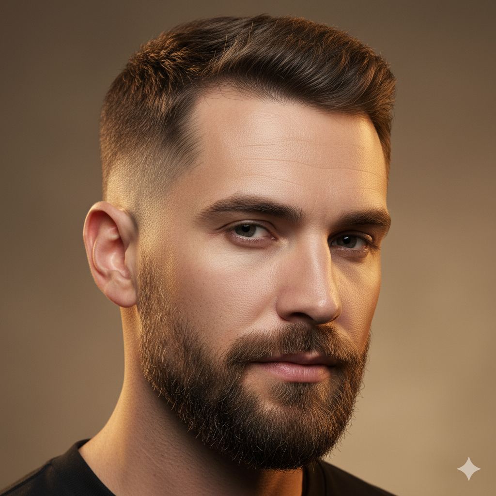 Short Fade + Short Beard (2026’s Cleanest Professional Style)