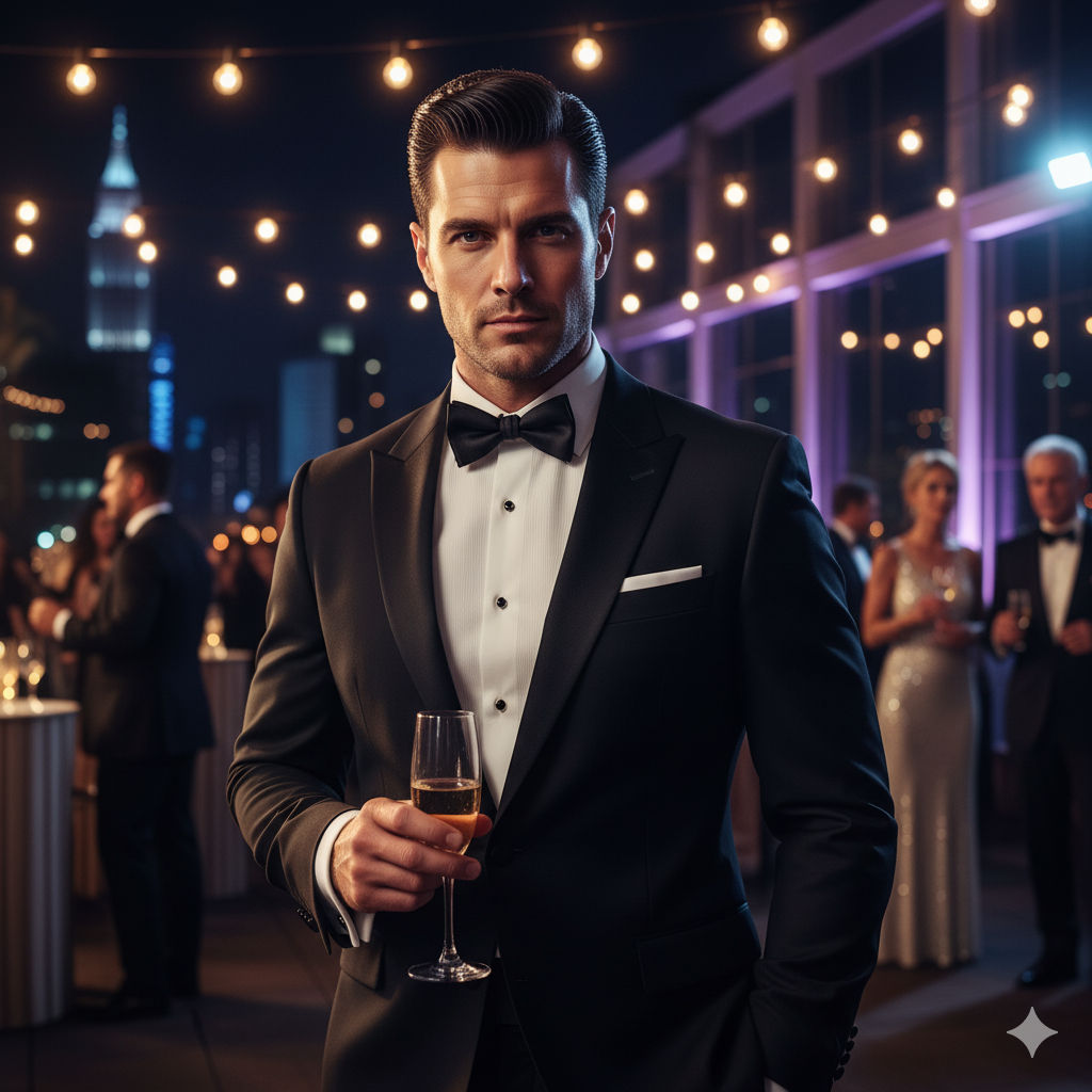 Slicked-Back Pompadour