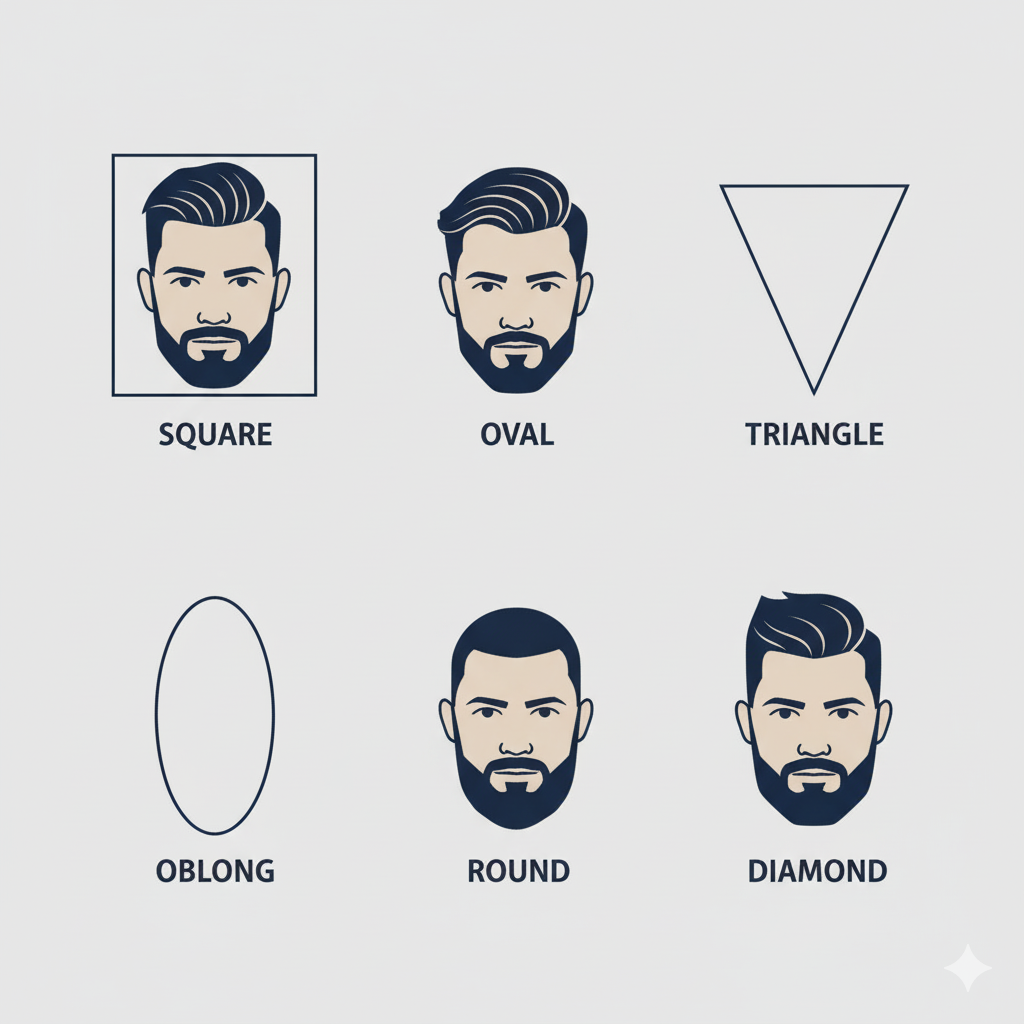 best short beard on face shape