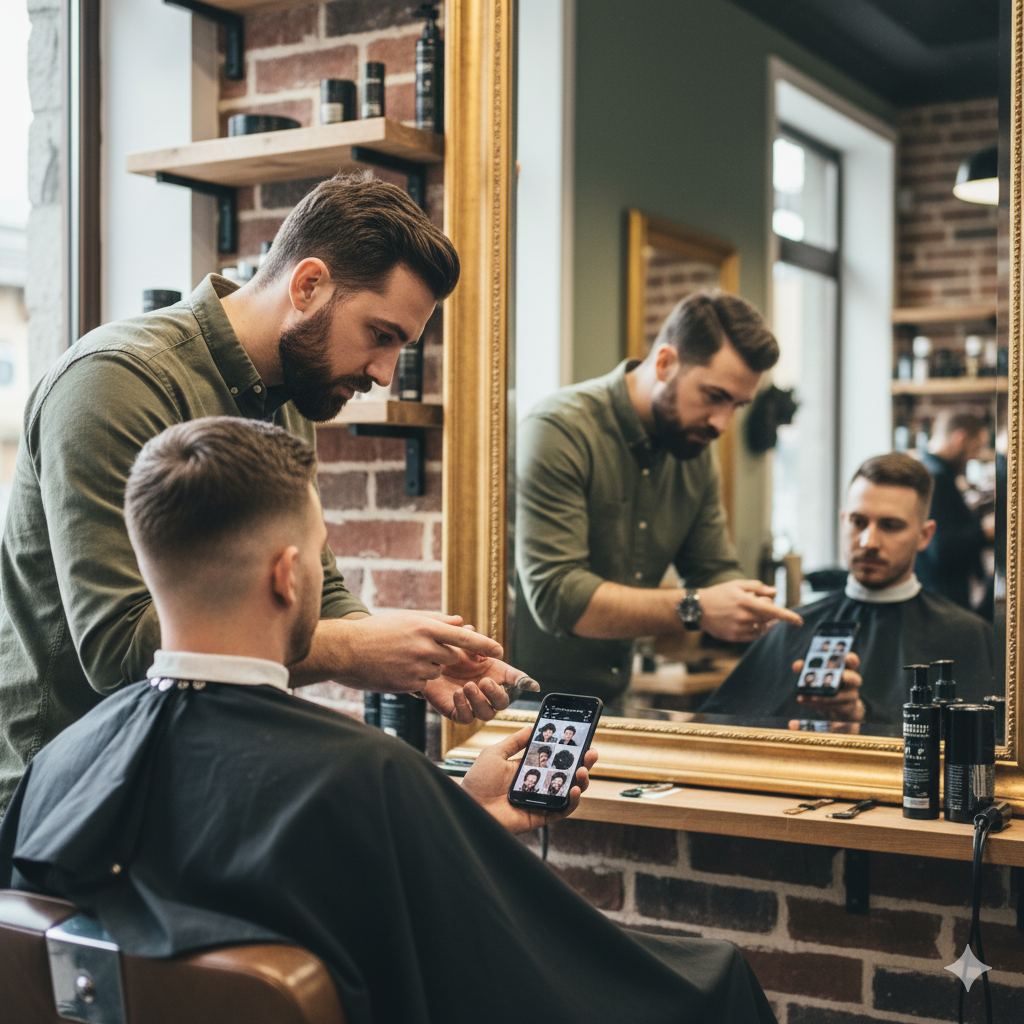right textured crop haircut