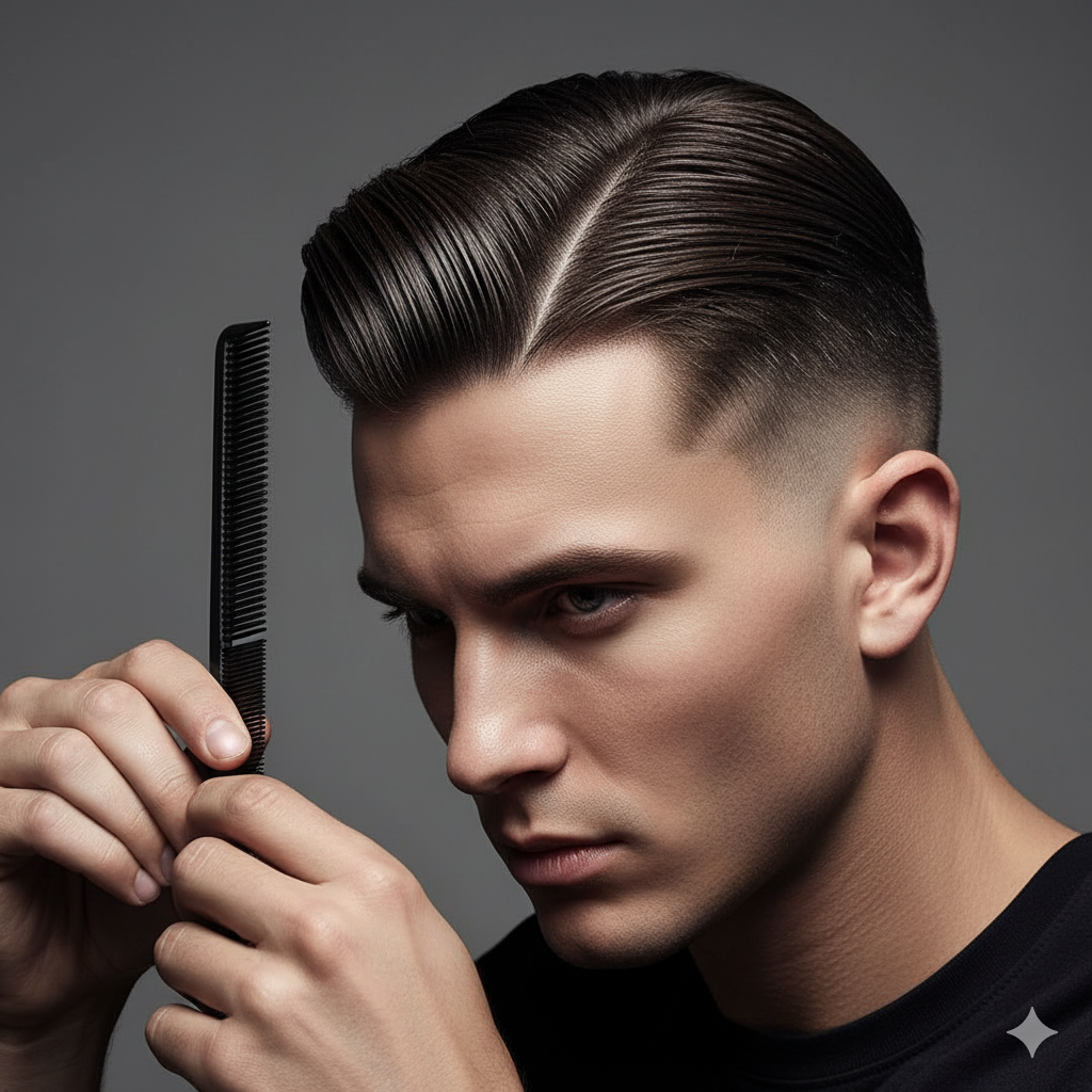 undercut slicked undercut, undercut comb brushed, comb brushed origins, brushed origins undercut.