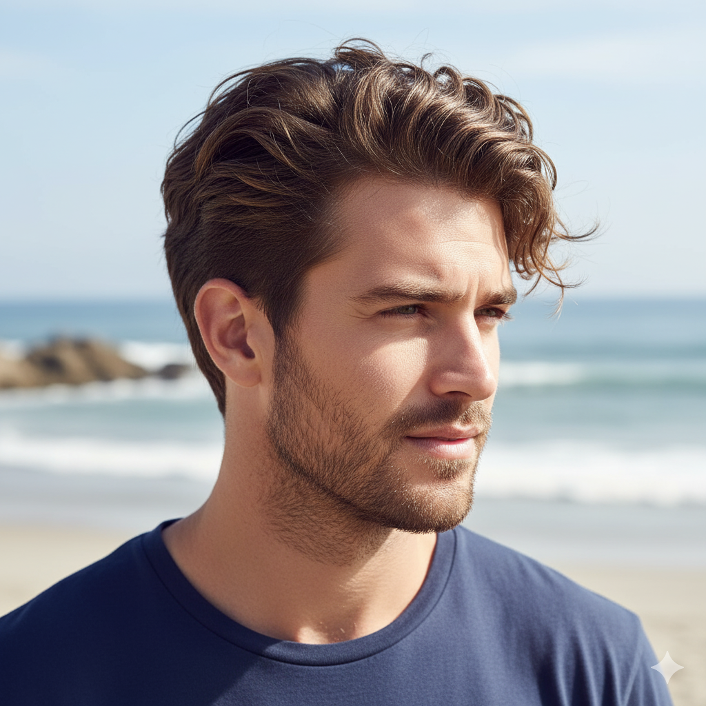 variations wavy hair, wavy hair undercut, hairstyles variations wavy.