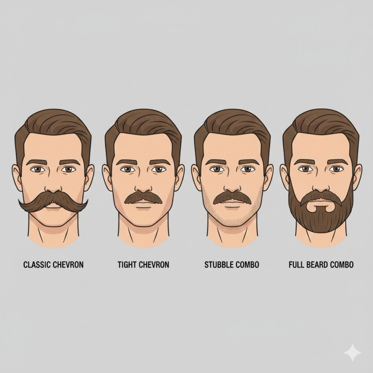 A side-by-side comparison of four Chevron variations