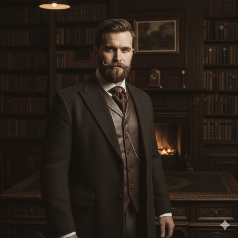 Classic handlebar mustache