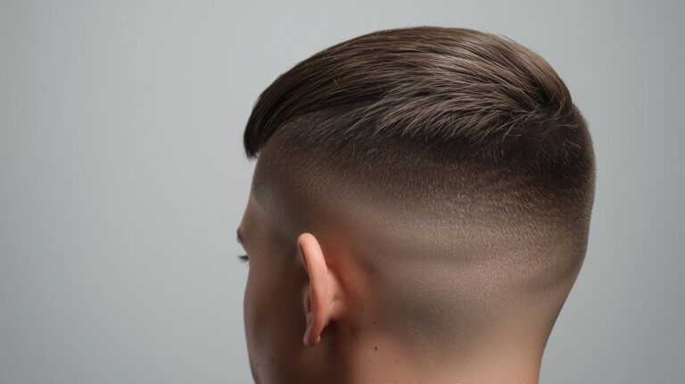 French crop fade haircut with clean blending on the sides