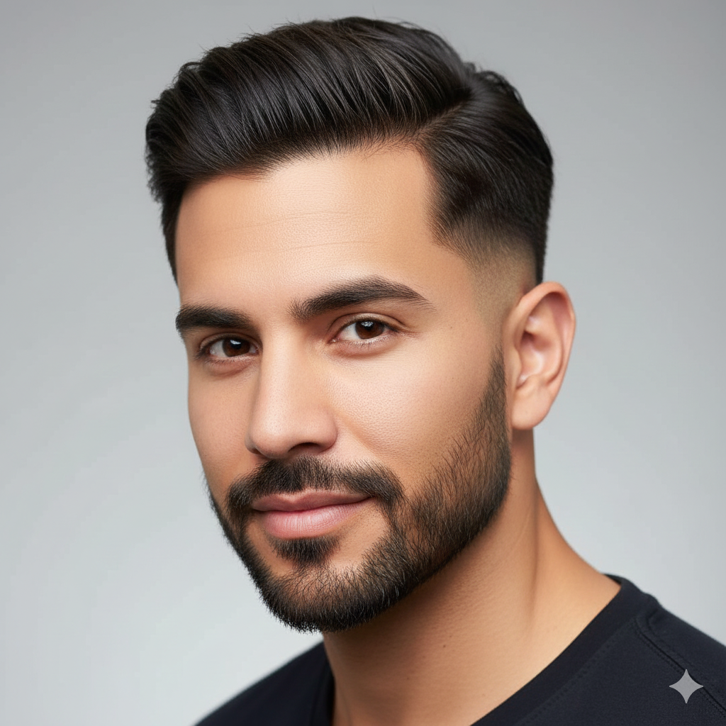 Latino man with a fresh fade