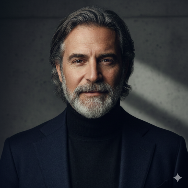 Man with salt-and-pepper goatee