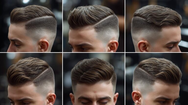 multiple French crop fade variations