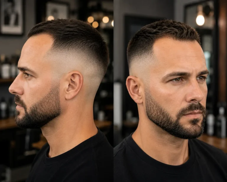 High Skin Fade with Short Top