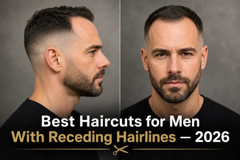 haircut for men with receding hairline