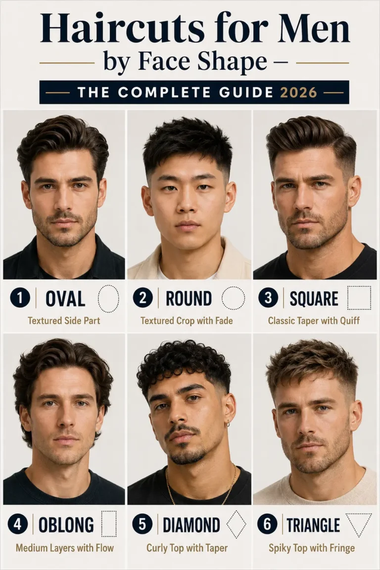 Haircuts for Men by Face Shape: The Complete 2026 Guide