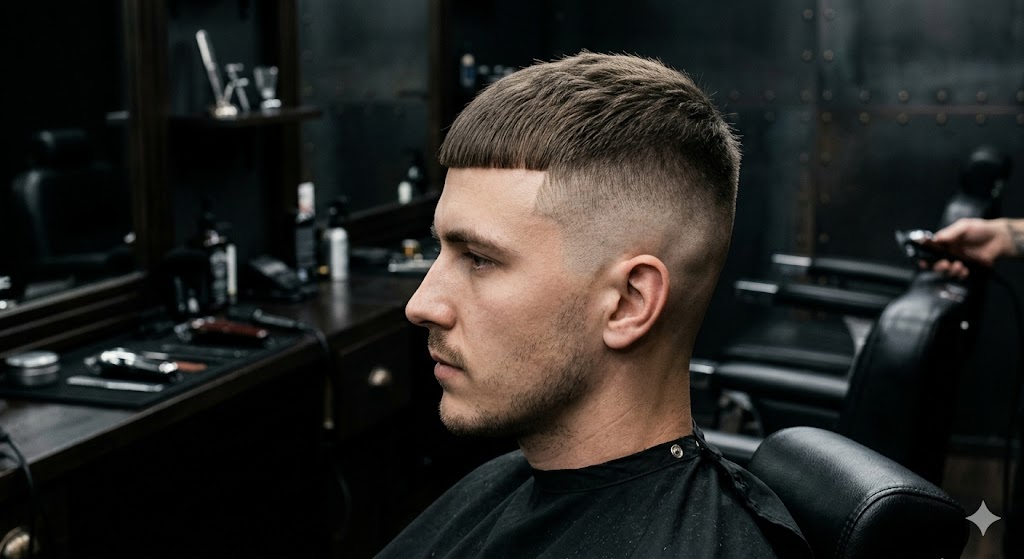 Edgar Cut with High Skin Fade