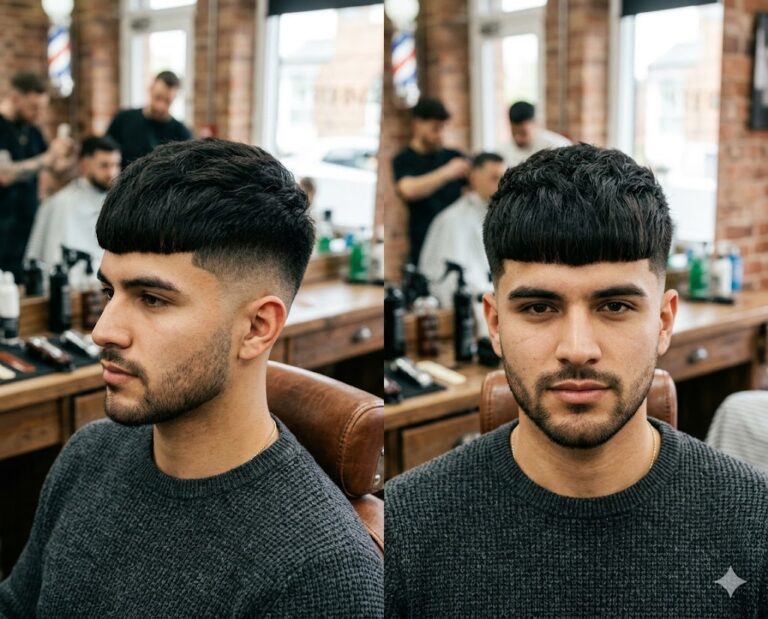 Edgar Cut with Skin Fade