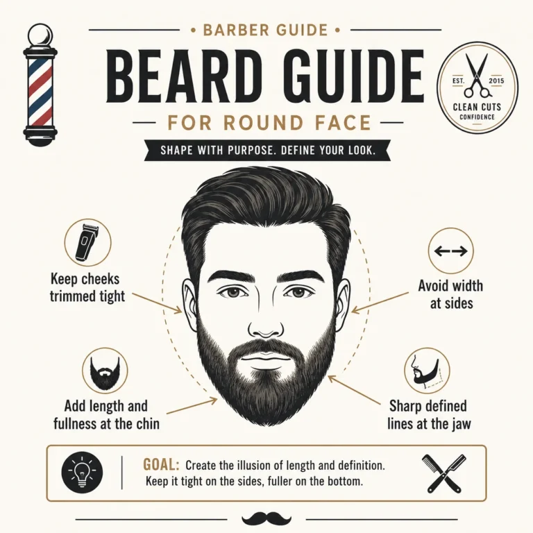Round Face Beard Principles Diagram
