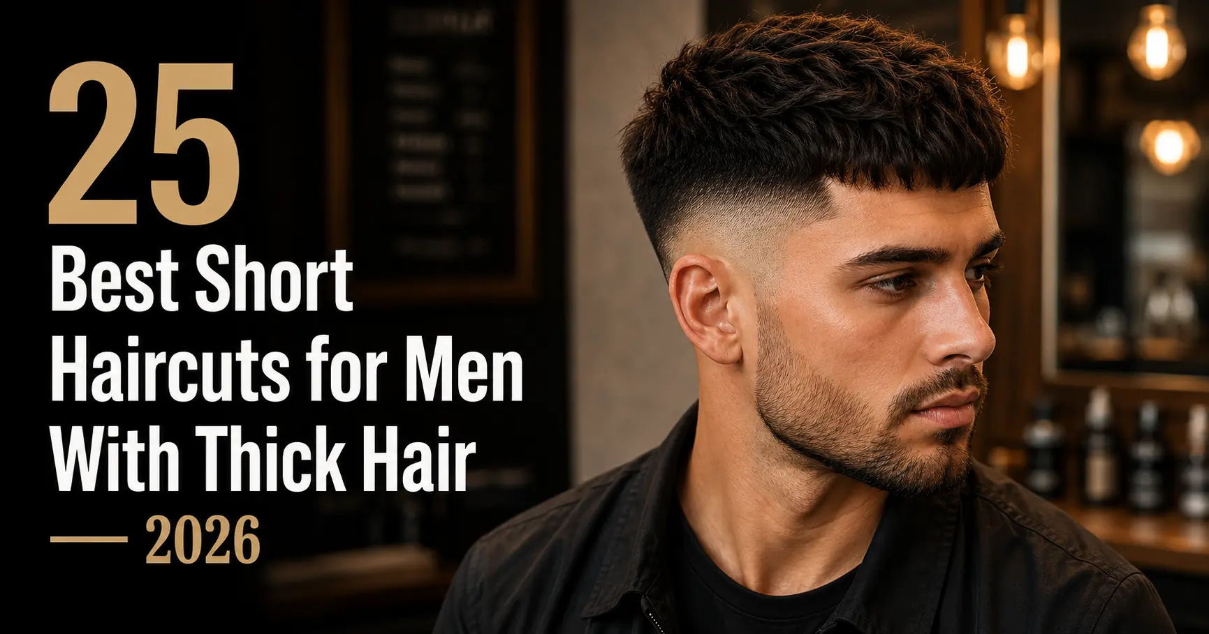 Short Haircuts for Men With Thick Hair: 25 Best Picks (2026)