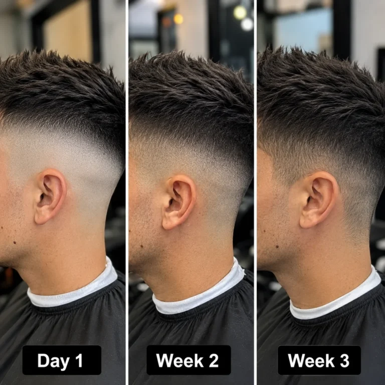 Skin Fade Growth Timeline