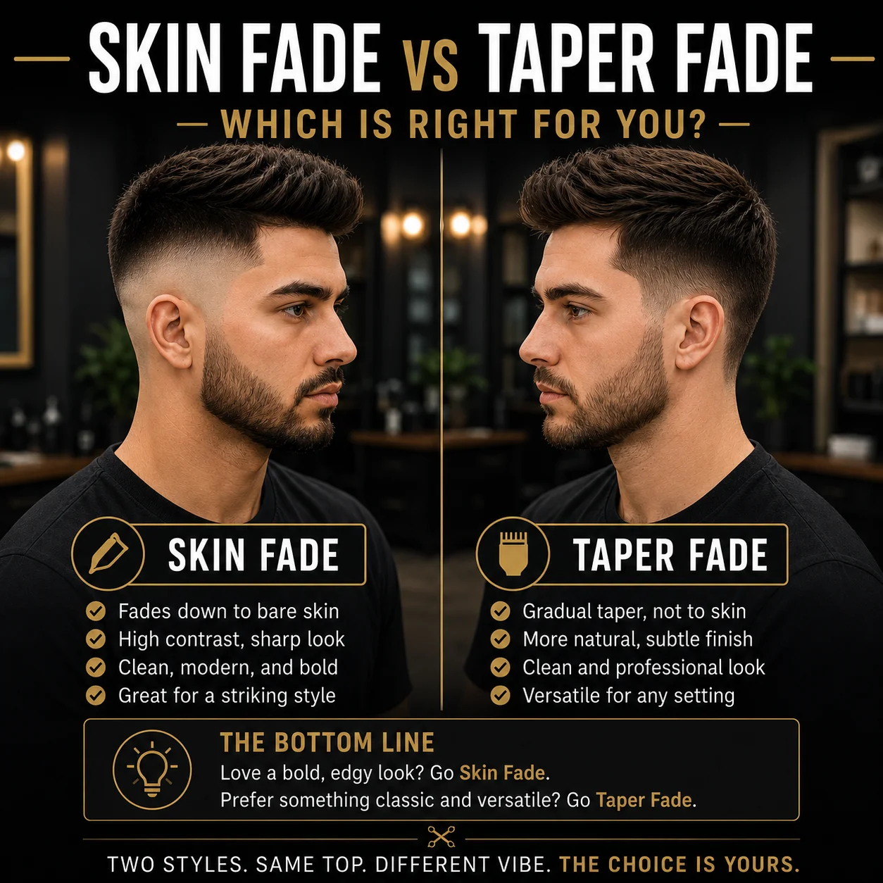 Skin Fade vs Taper Fade: Which Is Right for You?
