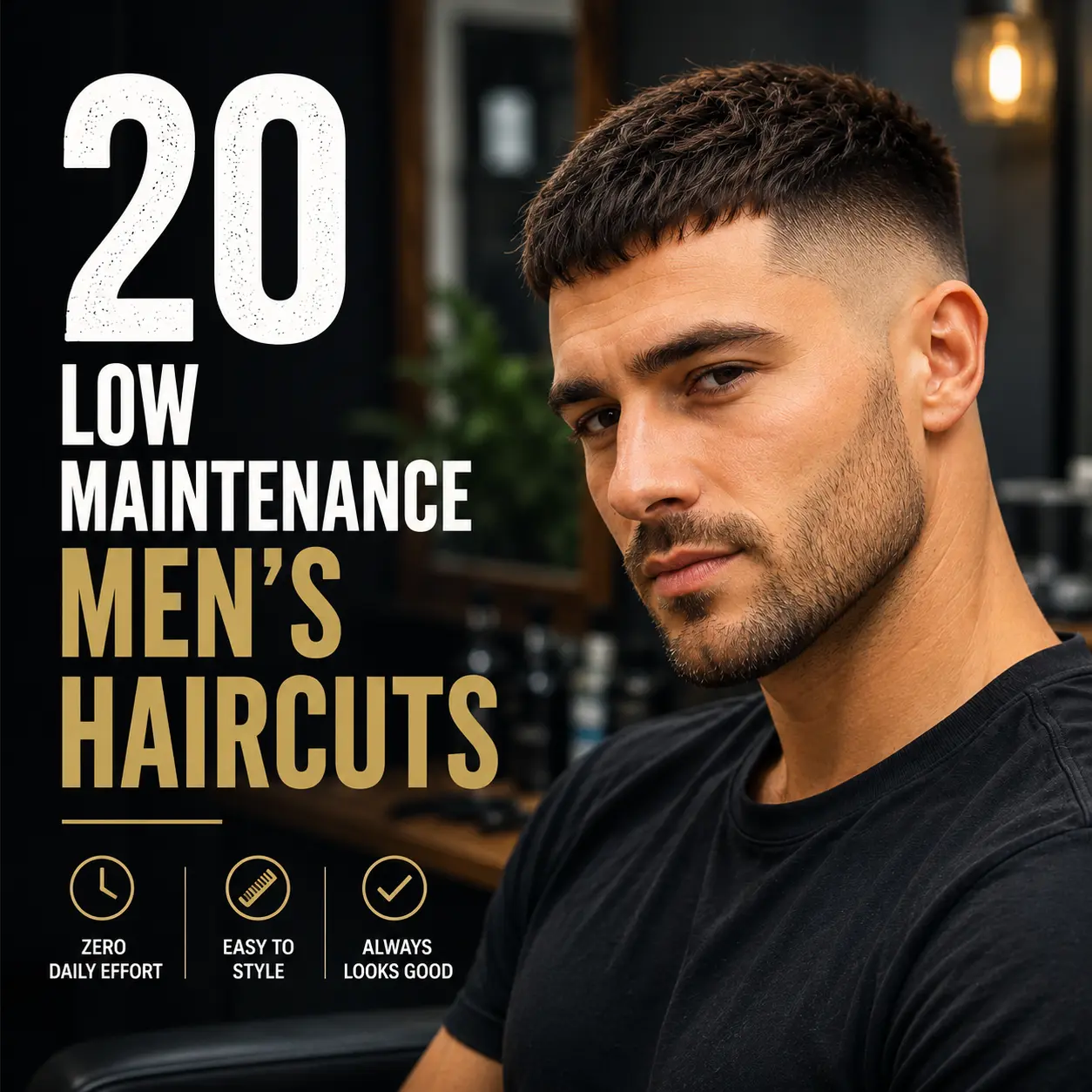 20 Low Maintenance Men's Haircuts That Always Look Good (2026)