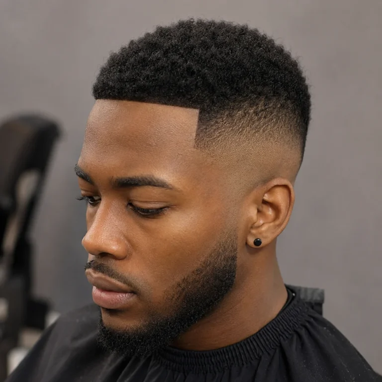 High Fade Black Men Hairstyles for Short Hair