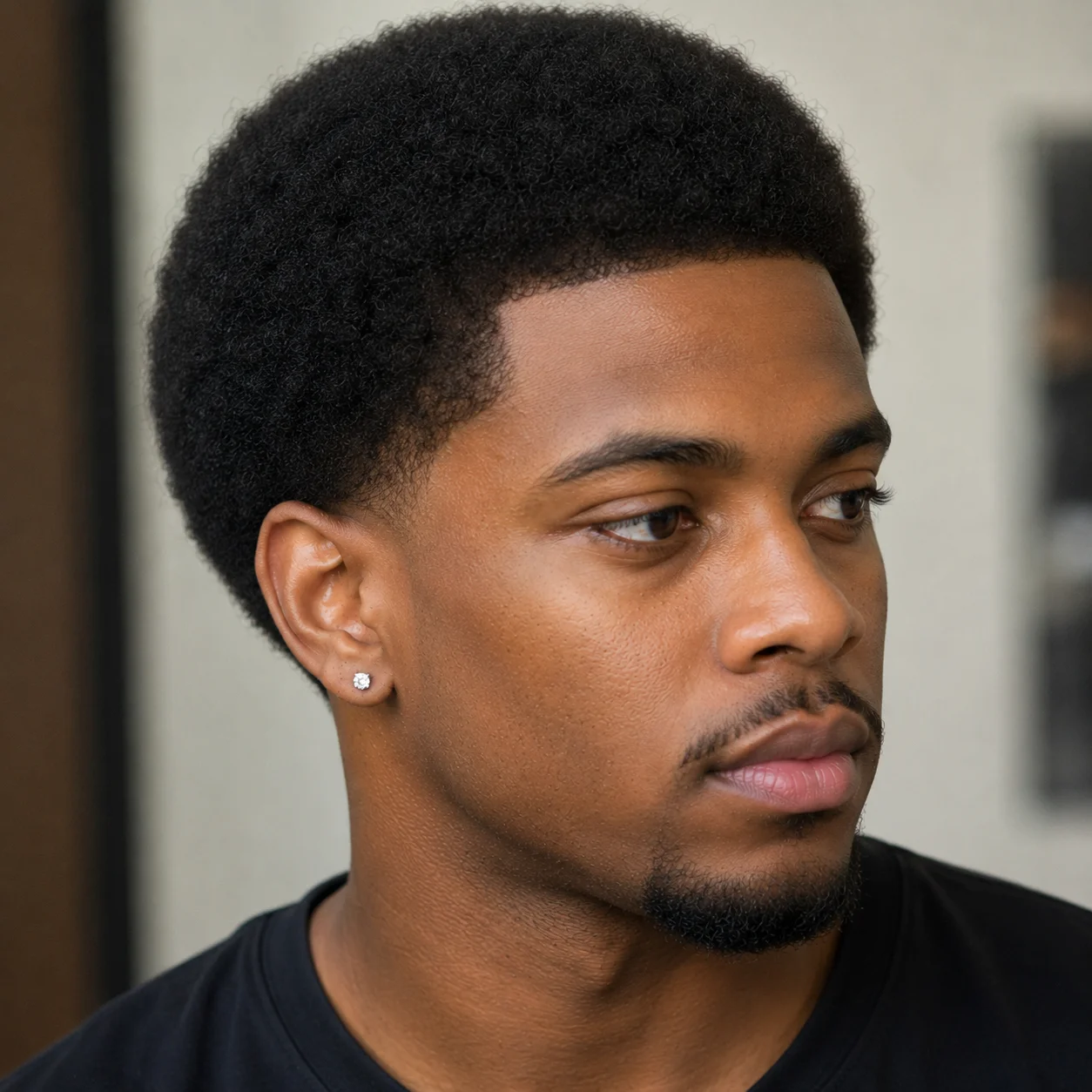 Short Afro Black Men Hairstyles for Short Hair