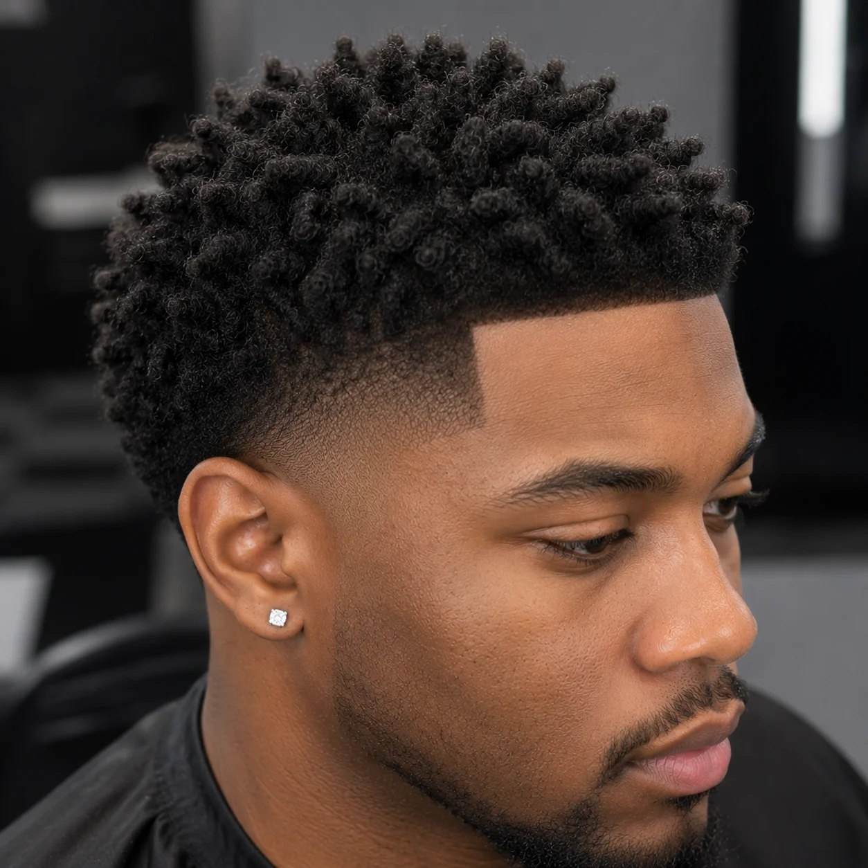 Sponge Twists Black Men Hairstyles for Short Hair
