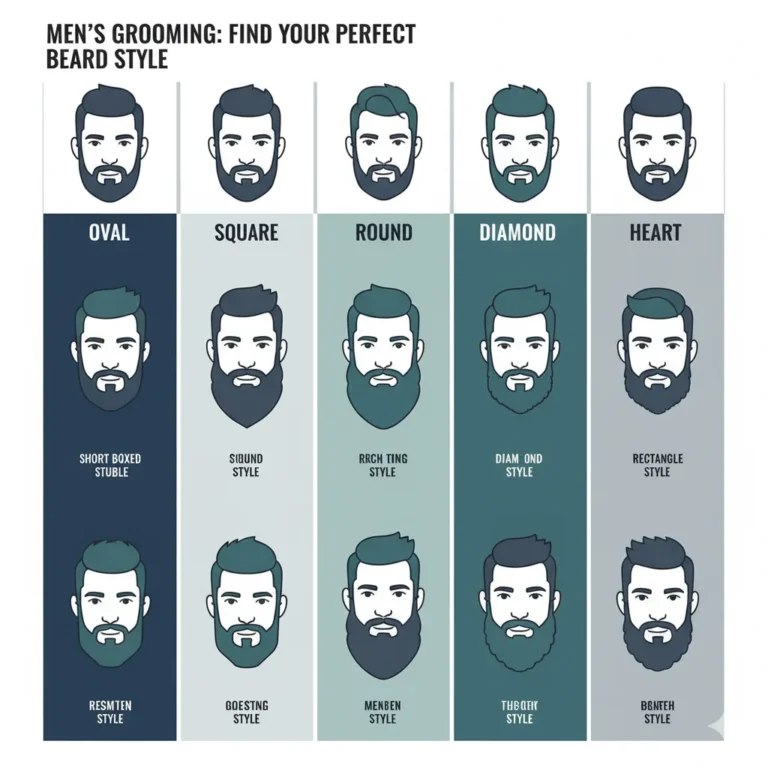 Face shape guide for choosing a beard style
