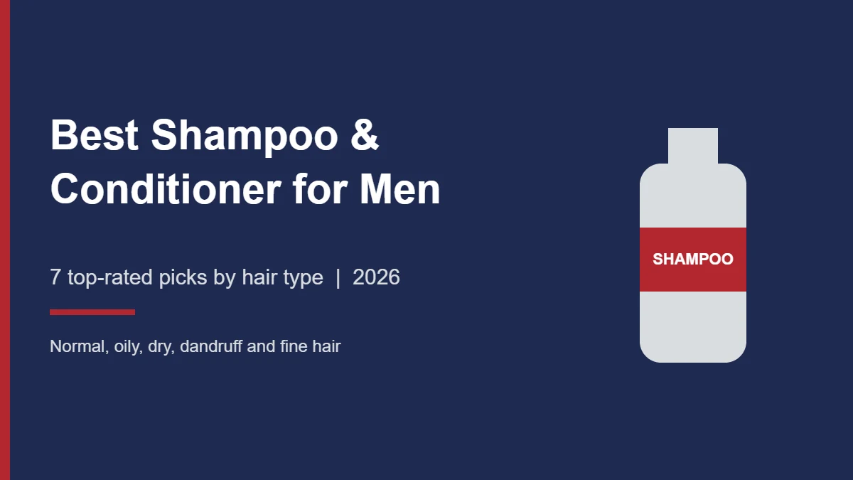 Best Shampoo and Conditioner for Men by Hair Type (2026): 7 Top-Rated Picks
