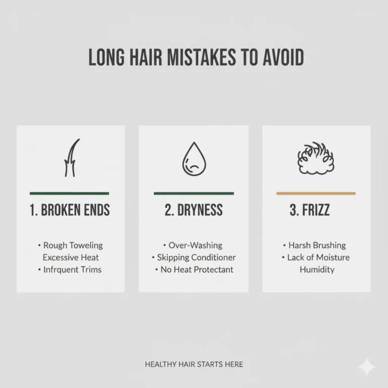 Long hair mistakes to avoid