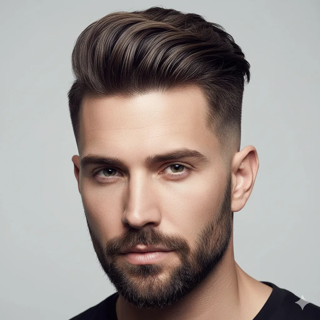 Side view comparing fade and undercut haircut