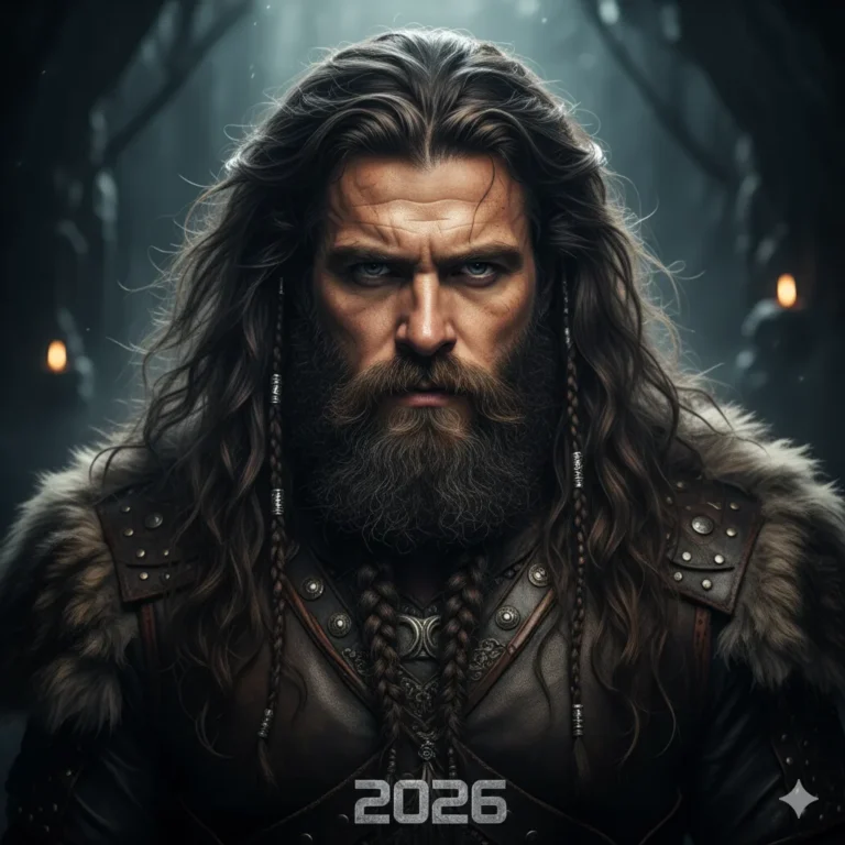 Long Hair + Viking Beard (2026 Revival Trend)