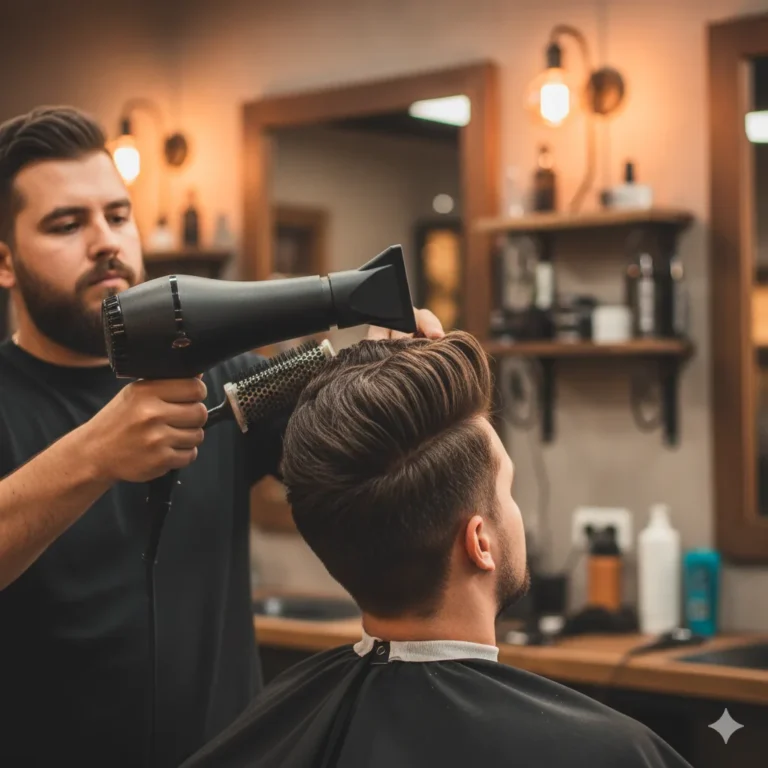 Signature quiff shape and volume